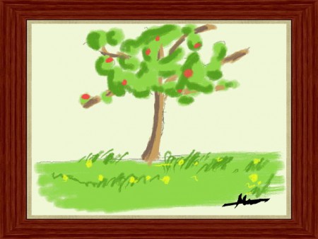 Arbre sur fond blanc
